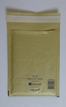 КРАФТ ПАКЕТ с воздушной подушкой Mail Lite C/0 (150x210) Gold