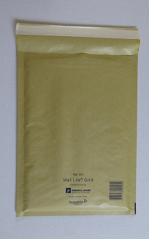КРАФТ ПАКЕТ с воздушной подушкой Mail Lite D/1 (180x260) Gold